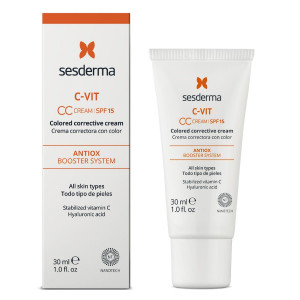 Sesderma / C-Vit CC Cream SPF 15 - Крем корректирующий тон СС кожи с вит. С 30 мл