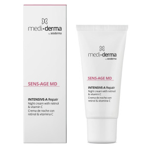 Medi+Derma / Sens-Age MD Intensive-A Repair Night Cream - Интенсивный антивозрастной крем ночной крем с ретинолом и вит. C 30 мл