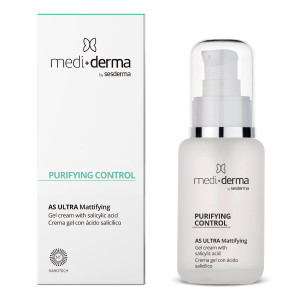 Medi+Derma / Purifying Control AS Ultra Mattifying Gel-Cream - Крем-гель, регулирующий работу сальных желез, с салициловой кислотой 50 мл