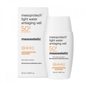 Mesoestetic / ЗАЩИТА ОТ СОЛНЦА Mesoprotech Light Water Antiaging Veil SPF50+ - Антивозрастная cыворотка-спрей «Вуаль» 50 мл