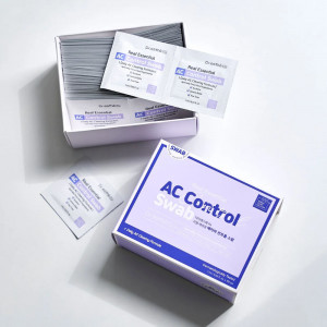 Dr.Esthe / AC Program AC Control Swab (100 шт.) - Спиртовые салфетки с азуленом 1 упаковка