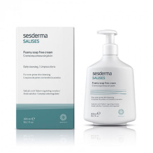 Sesderma / Salises Foamy Soap Free Cream - Пенящийся крем для умывания с салициловой кислотой 2% 300 мл