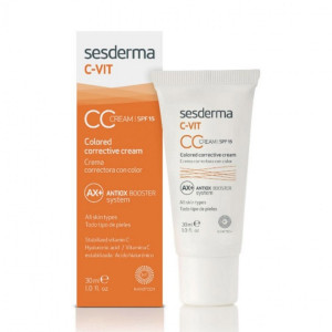 Sesderma / C-Vit CC Cream SPF 15 - Крем корректирующий тон СС кожи с вит. С 30 мл