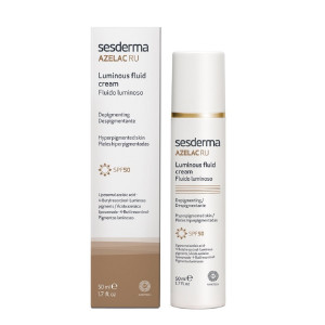 Sesderma / Azelac RU Luminous Fluid Cream SPF 50 - Флюид-эмульсия для сияния кожи Азелак Ру 50 мл