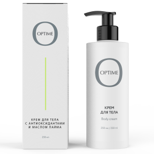 OPTIME / BODY Body Cream With Antioxidantes and Lime Oil - Крем для тела с антиоксидантами и маслом лайма 250 мл